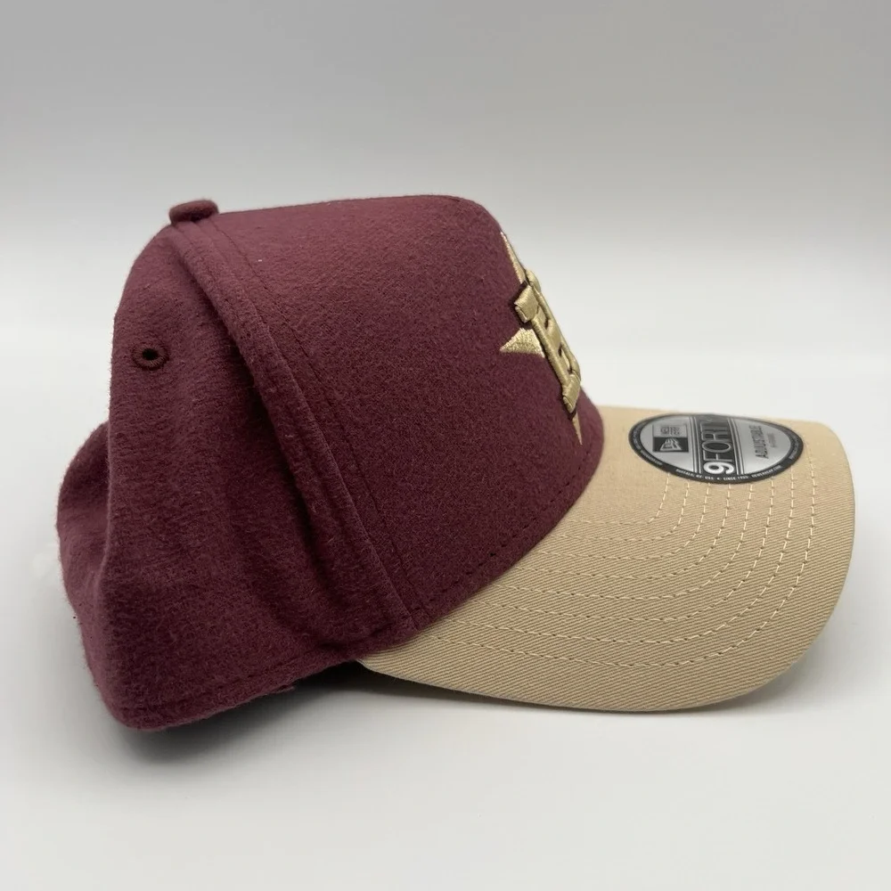 New Era Houston Astros Moleskin 2‎ Tone A-Frame 9Forty Adjustable Snapback Hat